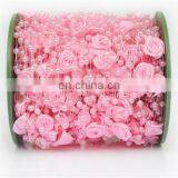 30meters/roll 4mm Handmade Rose Flower Fish Line Garland Hanging Bead Chains Wedding Bridal Hair Accessory thumbnail-1
