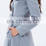 Office Lady Wear Design Wholesale 2016 OEM Sexy Women Fashion Woolen Wrap Coat Winter thumbnail-3