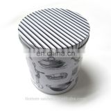 Simple round tin canisters,tin packaging