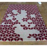 2018 Stereoscopic Cut Pile Carpet Red Geometric Pattern Rugs For Living Room thumbnail-2