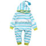 Newborn Cute Striped Rompers Baby Boys Girls Hooded Romper Jumpsuit thumbnail-4