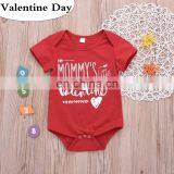2019 Valentine Day Girls Letter Print Cotton Tshirt Tops Shirt for Girls Raglan Sleeve Cloth 1-5T thumbnail-5