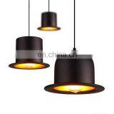 Modern Decorative Tall Hat Shape Indoor Light Fixture Aluminum Pendant Lamp thumbnail-2