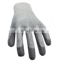 Cut Resistant Polyurethane PU Palm Coated Touchscreen Gloves With EN EU 4543C thumbnail-1