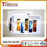 Promotional High Quality id Business Pvc Card With Embossed Number and Sticker