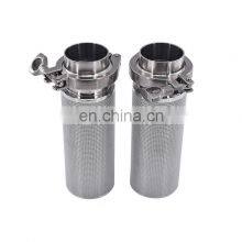 304/316L Stainless Steel Sintered Mesh Filter Cartridge Corrosion Resistant High Temperature Filter
