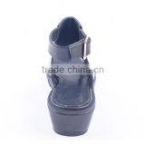 Popular New Model China Wholesale Slingback Platform Flat Buckle up Sandals Women thumbnail-5