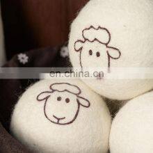 Eco Friendly Pure White Sheep Natural Organic New Zealand Wholesale Wool Dryer Ball thumbnail-3