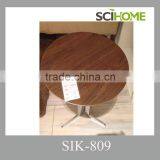2014 New Model Wood and Stainless Steel Coffee Table