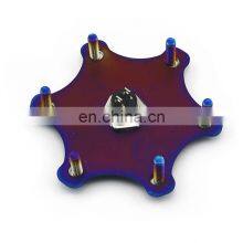 AOSU Universal Auto Car 6 Holes Baking Blue Steering Wheel Center Cap Cover With Bolts thumbnail-5