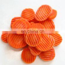 Sinocharm BRC A Approved 6-8CM IQF Carrot Crinkle Cut Frozen Carrot Slices thumbnail-2
