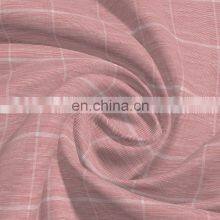 Spring Summer Design Linen/Cotton Yarn Dyed Check Fabric For Tops thumbnail-5