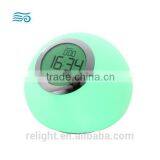 Color changing LED Night Light with clock diplay and alarm clock function