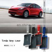 Car Key Case for Tesla Model Y Card Key Pouch for Model 3 Aluminum Car Key Holder Cover for Tesla Accessories thumbnail-2