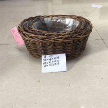Wholesale Inventory Wicker Basket Picnic Basket With Liner thumbnail-2