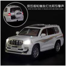 Hotsale Diecast 1:24 Scale Prado Pull Back Diecast Toy Vehicles With Music and Light thumbnail-3