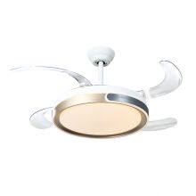 High Quality 42′′ Invisible Ceiling Fan With LED Light DC Motor Retractable Bladeless Fan Light With Remote Control thumbnail-1