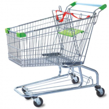 Metallic Hand Trolley With Basket thumbnail-2