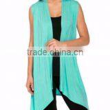 2015 Fashion Plus Size Solid Color Sleeveless Knit Waistcoat Cardigan Jacket Women's Clothing Coats thumbnail-3