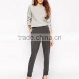 High Quality Womens Casual 100% Cotton Peg Top Pants thumbnail-1