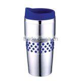 Stainless Steel Double Wall 16oz Travel Mugs With Handle thumbnail-2
