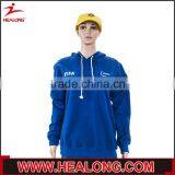 Bulk Order no Brand Name Own Logo Sublimation Women Wear Plain Royal Blue Hoodie thumbnail-1