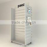 Elegant Modern White Wooden Display Shopping Mall Display Rack (SZ-WDR022)