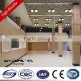 Interior Phenolic Wood Hpl Wall Cladding for Public Place Hospital