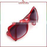 Laura Fairy Japan Brands Women Wine Red Big Frame No Logo Sunglasses Glass thumbnail-3