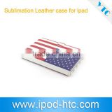 Sublimation PU Leather case for Tablet pc, sublimation Wallet case