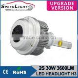 Speedlight Upgrade Version 30W 3600LM 2S Car LED Headlamp