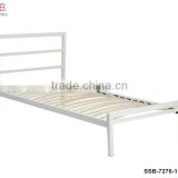 Bedroom Furniture White Metal Twin Size Bed Frame