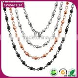 2016 New Product Stainless Steel Bead Korean Pearl Necklace