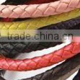 Wholesale sheepskin round knitted leather cord