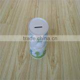 Wholesale Fresh Style Round Shaped Tin Saving Money Bank
