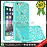 Samco for IPhone 6S Case Back Cover 2016, Damask Vintage Pattern Slim Fit Matte Transparent Cell Phone Case for IPhone 6S