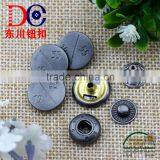 Metal Anti Silver Color Button Four Part Press Button for Jacket and Coat thumbnail-1