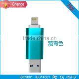 2016 Hot Metal Flash Drive 8gb 16gb 32gb 64gb 3 in 1 Otg Usb Flash Drive For IPhone 5/5s/5c/6/6 Plus/ipad Flashdrive Pendrive