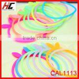 Wholesale2014 Fashion Colorful Animal Shape Silicon Bracelets Elastic Rabbit Ears Hair Rubber Bands thumbnail-1
