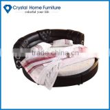 hot selling luxury round bed with audio speaker
