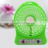 2016 Newest Mini USB Fan With 3 Protable Rechargeable Fan With 18650 Battery thumbnail-1
