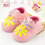 303 2015 Spring New Girls Cute Floral Dress Shoes Children Shoes