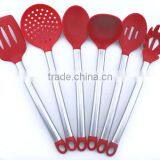 Heat Resistant Silicone Kitchen Utensil With Stainless Steel Handle