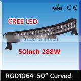 NEW PRODUCTS cree led 22080lm the latest 50" curved cree 288wwaterproof aluminum led emergency lightbar for offroad