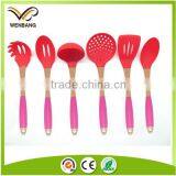 Kitchenware Utensil Bakeware Set Wooden Handle Silicone Cookware thumbnail-1