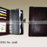 Leather Business Organizer With Card Holders Etc