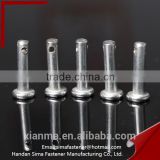 Forged steel clevis pin with pan head