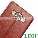 Luxury Brown Leather Wallet Flip Cover Case For Samsung Galaxy S7 S3 S4 S5 Mini S6 Edge Plus Note 3 4 G530 Phone Shell Cases thumbnail-3
