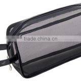 Black Nylon Mesh Makeup Bag thumbnail-1
