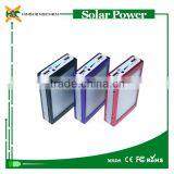 2016 Super 6000mAh Solar Power Bank Portable External Battery Charger Powerbank Dual USB LED Lighting for Camping